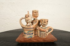 Vintage Ceramic MCM 1970s Hal Fromhold Brutalist Studio Pottery Abstract Art picture