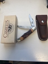 Vintage Camillus Model 26 Folding Hunter 2-Blade USA Knife Sheath & Box picture