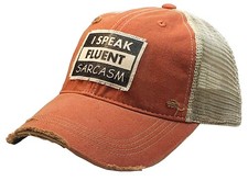 VINTAGE LIFE Distressed Baseball Caps Funny Trucker Hats with Sayings picture