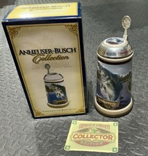 2004 Anheuser-Busch Beer Fishing Stein Largemouth Bass With Box & COA picture