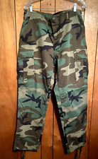 VTG US Military  Pants Woodland Camouflage Cargo Hot Weather Combat Medium Short picture