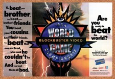 1994 Blockbuster World Video Game Championship Original Ad / Promo v1 picture