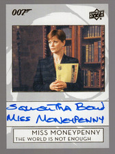 SAMANTHA BOND AS MISS MONEYPENNY 2019 UPPER DECK JAMES BOND INSCRIPTIONS AUTO picture