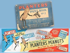 1929 Mr. Peanut Planters Paint Book No. 2 Advertising Coloring Premium + Bonus picture