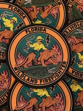 3” Florida Wildland Firefighter PVC patch picture