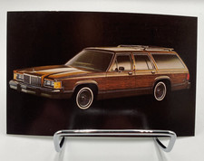 Vtg 1983 Mercury Grand Marquis Colony Park Wagon Car Dealer Advertisement Card picture