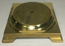 New Die Cast Unfinished Brass Footed Lamp Base, 4 7/16