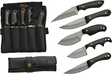 Best Hunting Supplies 5Pc Skinning Knife Set,Black Deer picture