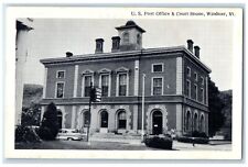 c1940 U.S. Post Office Court House Exterior Windsor Vermont VT Vintage Postcard picture