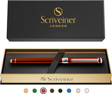 Deep Crimson Red Rollerball - Stunning Red Lacquer Luxury Pen picture