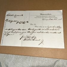 1876 Chicago Lawyer Letter to Erie Illinois IL Attorney John Fenton on Law Case picture