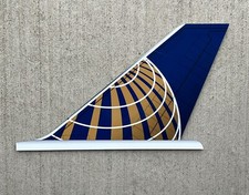 WOW 21 Inch Continental Airlines Tail Wall Art Boeing 747 Jet picture