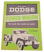 1949 Dodge Power Wagon 4 Wheel Drive Truck Sales Brochure Original 4WD picture