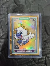 2025 VeeFriends Topps Chrome Courageous Cockatoo Gold Refractor #'d /50 picture