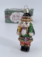 Old World Christmas Nutcracker Polka-dot Santa Hat Christmas Tree Ornament picture