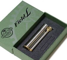 Douglass Oil Lighter Field L Stainless Silver Brass Original Box Made In Japan picture