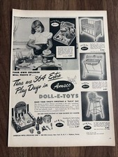 Amsco Doll-E-Toys Print Ad Nurser Vintage Christmas Gift Play Pretend 50s picture