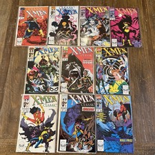 Classic X-Men 1990 Marvel Comics Lot of 10 Feb - Dec (NO Jan/Sept) in Sleeves VN picture