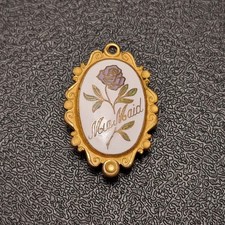Vintage LDS Mormon Mia Maid Class Lapel Pin 1950-1978 Young Women Rose Enamel picture