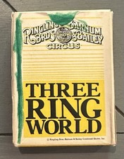 Ringling And Barnum Bros Bailey Circus 3 Ring World Card Deck Game Vintage 1990 picture