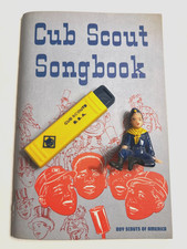 Vintage 1976 Cub Scouts LOT Songbook Figurine Cake Topper Toothbrush Webelos picture
