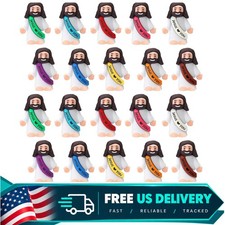 AKFAHOIF 20PCS Little Jesus Figures, Mini Jesus Figurines in Bulk, Multicolor... picture
