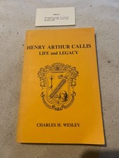 Henry Arthur Callis Life & Legacy Alpha Co-Founder Signed Charles H. Wesley 1977 picture