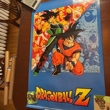 Vintage 1998 Dragon Ball Z Bardock Goku Poster NOS #40024 Was Sealed in Tube picture