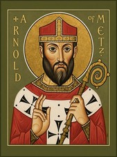 Saint Arnulf of Metz Orthodox Icon, Patron Saint of Brewers | 12x15 cm (5”x6”) picture