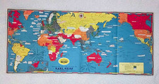 Vintage Stanley Turner WWII Dated Events War Map  picture