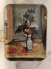 Ensco The Blue Vase Impressionist Cezzane Serving Tray Vintage picture