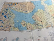 1956 Map Archangel Russia USSR Artic Convoys Destination during WW2 1/1000000 picture