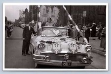 K7/ Chicago Illinois? RPPC Postcard c1950s Parade Float Automobile 707 picture
