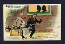 c1905 Tucks Series 902 Postcard Tennis Illustrated – Our Advantage, Humorous picture