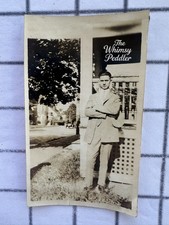 Vintage 1920s 1930s Photo Dapper Young Man Suit Porch Antique Cars Street Scene picture