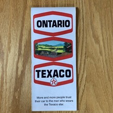 Texaco Map Ontario Toronto Hamilton Kitchener 1970 Gas Oil Advertising Folding picture