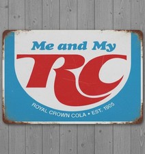 RC Royal Crown Cola 8 x 12 Novelty Vintage Metal Sign Shrink-Wrapped New picture