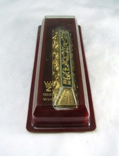 Pninat Hakesef Joseph Zavurov Gold/ Silver Black Accent Mezuzah Holder Case NEW picture