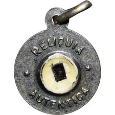 RARE FATHER DAMIEN LEPER PRIEST RELIQUARY OLD DAMIAN MOLOKAI RELIC CHARM picture