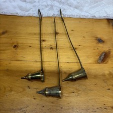 Vintage 9” Brass Candle Snuffer - 3 Available picture