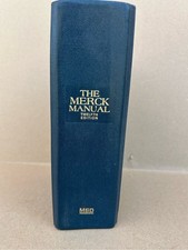 Vintage The Merck Manual Diagnosis & Therapy 1972 12th Ed Book Black HC Tabs picture