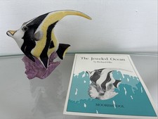 The Franklin Mint Jeweled Ocean Porcelain MOORISH IDOL Fish Figurine 1988 picture
