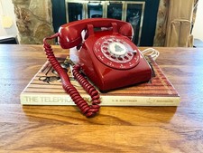 Vintage WORKING Western Electric Telephone Classic Red Desk Phone picture