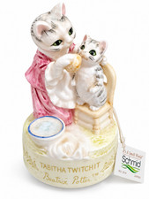 Schmid Beatrix Potter Tabitha Twitchit Music Box Roly-Poly Pudding Japan picture