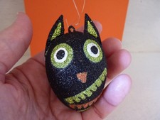 Halloween Pier 1 Owl Ornament Glittery picture