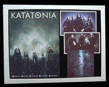 KATATONIA+SIGNED+FRAMED+SKY VOID OF STARS+PROOF=100% AUTHENTIC+FAST GLOBAL SHIP picture