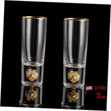Cool Shot Glasses (2oz), Shot Glass Set Decorated Cool Shot Glasses - 2pcs picture