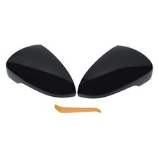ApplianPar Driver and Passenger Side Mirror Cover Black for Hyundai Tucson 20... picture