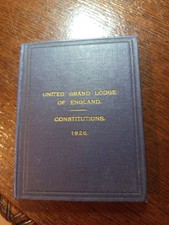 1926 United Grand Lodge of England Constitutions  Freemasonry masonic/636 picture