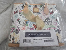 Disney Parks Mickey Minnie Castle Dooney & Bourke Sketch Tote Bag New With Tags picture